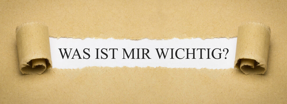 Was ist mir wichtig?