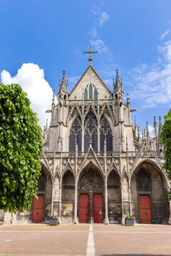 Baselique Saint-Urbain in medieval old town in Troyes Grand Est region of northeastern France