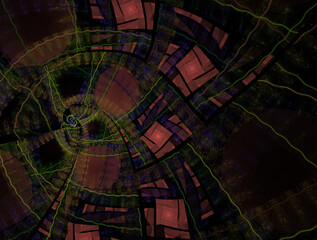 Imaginatory fractal abstract background Image