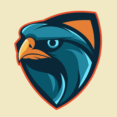 esport logo falcon, for squad games, or eagle lovers