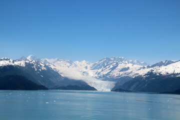 Obraz premium Yale Glacier in College Fjord, Alaska, United States 