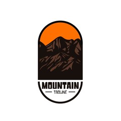 A great mountain logo design vector for any purpose related to mountains	