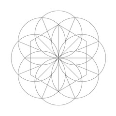 Geometric Shapes - Mandala Illustration Art