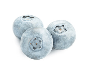 blueberry of light tone isolated on white. there are drops of water on the berries.