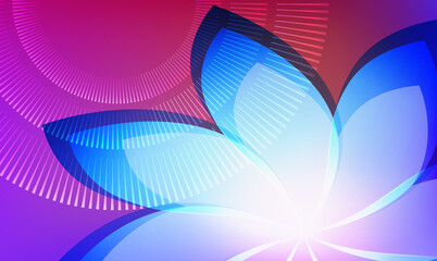 Fototapeta premium Floral background colors template wellness team card05