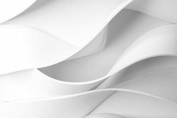 Close-up of wavy shapes. Abstract