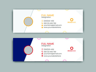 Unique corporate mail business email signature template 11