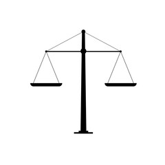 Illustration of the scales of justice.