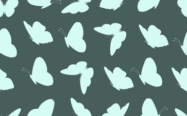 Butterfly colorful seamless pattern