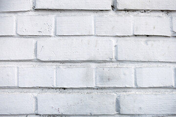 Fototapeta premium Background with the texture of a brick white wall