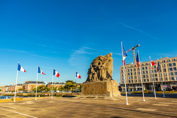 Spaziergang durch die Hafenstadt Le Havre am Nationalfeiertag - Normandie - Frankreich