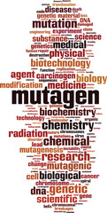 Obraz premium Mutagen word cloud
