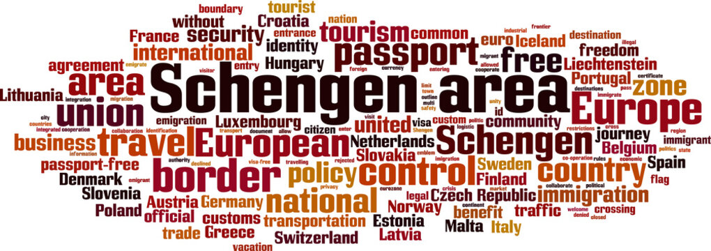 Schengen Area Word Cloud