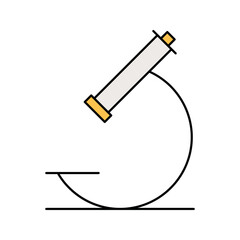 Microscope medical scientific symbol icon
