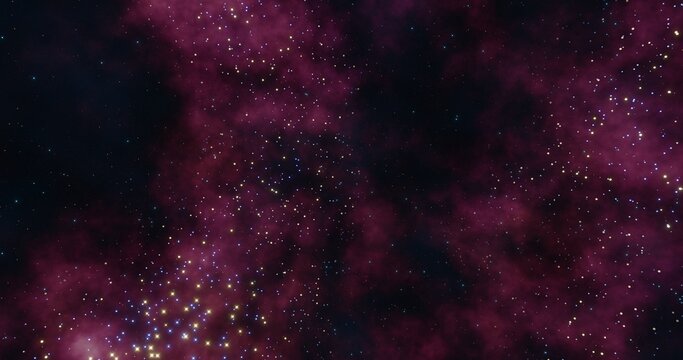 Nebula background. Galaxy in the universe. 3d rendering.	