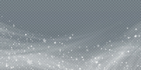 Cold winter wind texture. Holiday vector blizzard. Christmas effect of a cold blizzard. Vector PNG.	
