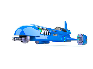 spaceship in white background