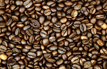 Obraz premium Roasted coffee beans