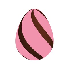 Chocolate Easter eggs. Vector illustration.