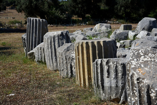Ruinenstadt der R&ouml;mer in Teos, T&uuml;rkei