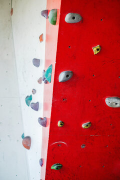 Indoor climbing wall details
