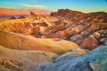 Zabriskie Point sunrise in Death Valley National Park