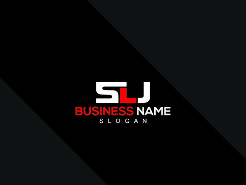Premium SLJ Logo Letter Vector Art, Colorful SL s l j Logo Icon With Creative Three Letter Flat Image Design For Company