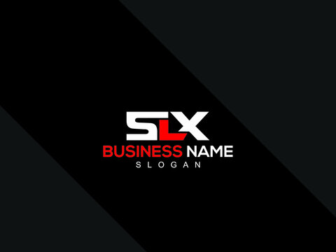 Premium SLX Logo Letter Vector Art, Colorful SL s l x Logo Icon With Creative Three Letter Flat Image Design For Company