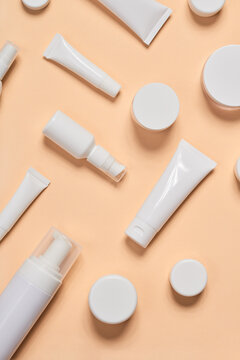 White Containers for Cream and Lotion

