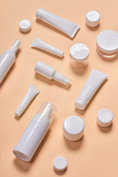 White Containers for Cream and Lotion

