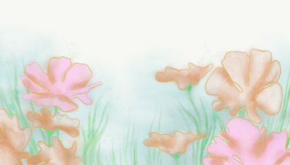 Obraz na płótnie Canvas flowers - digital painting