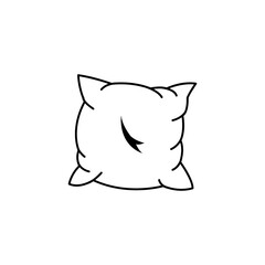 pillow icon logo vector design template