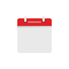 Calendar on a white background. Vector illustration.