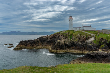 Fototapeta na wymiar view of Fanad Head Lighthouse and Peninsula on the northern coast of Ireland