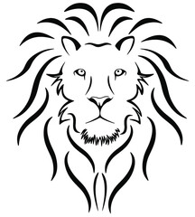 Lion head vector