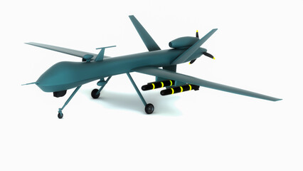 a military drone (3d rendering)