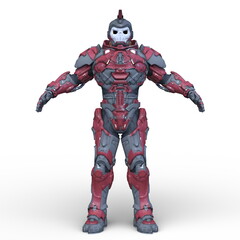 骸骨面のロボット