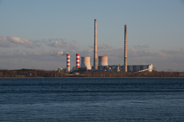 Elektrownia węglowa - obrazy, fototapety, plakaty