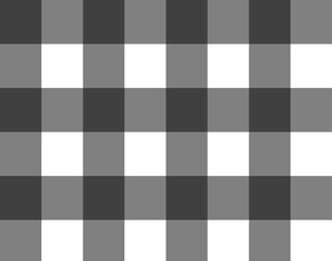 Patrón de cuadros Vichy en tono gris y negro