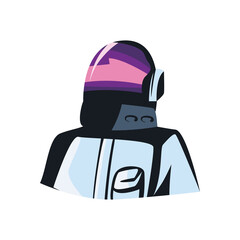 flat astronaut design