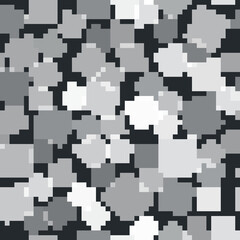 Grey Laptop with browser window icon isolated seamless pattern on black background. Computer notebook with empty screen sign. Vector