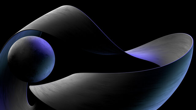 Ball, stripe and light.