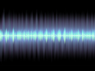 Color Music Equalizer - Abstract sound waves - blue background for various joyful events.