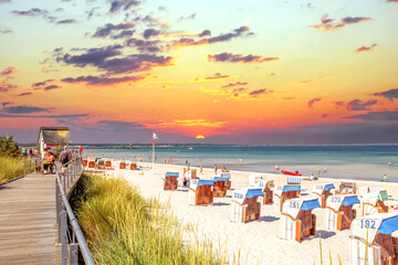 Strand von Scharbeutz, Ostsee, Deutschland 