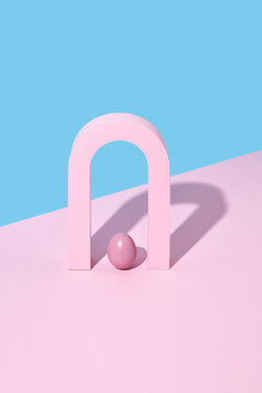 Easter egg in an arch