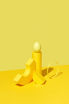 Geometrical shapes with egg