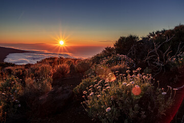 Sunset in El Teide, Canary Islands.