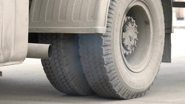 smog, pollution - running engine of a vehicle discharges combustion products