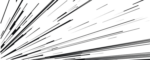 Comic book speed lines isolated on white background stripe effect style for manga speed frame, superhero action, explosion background. Motion line effect, pop art. Vector 10 eps © Chikichirony