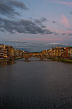 Italian landmark Ponte Vecchio Florence documental